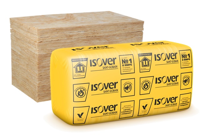                     ИЗОВЕР ЗВУКОЗАЩИТА х 100 пл. 15 кг/м3 (1170х610х100х10 пл; 0,714 м3) 24уп./пал./4*6уп