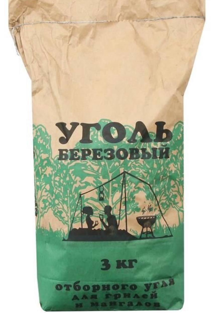 Уголь древесный 3кг